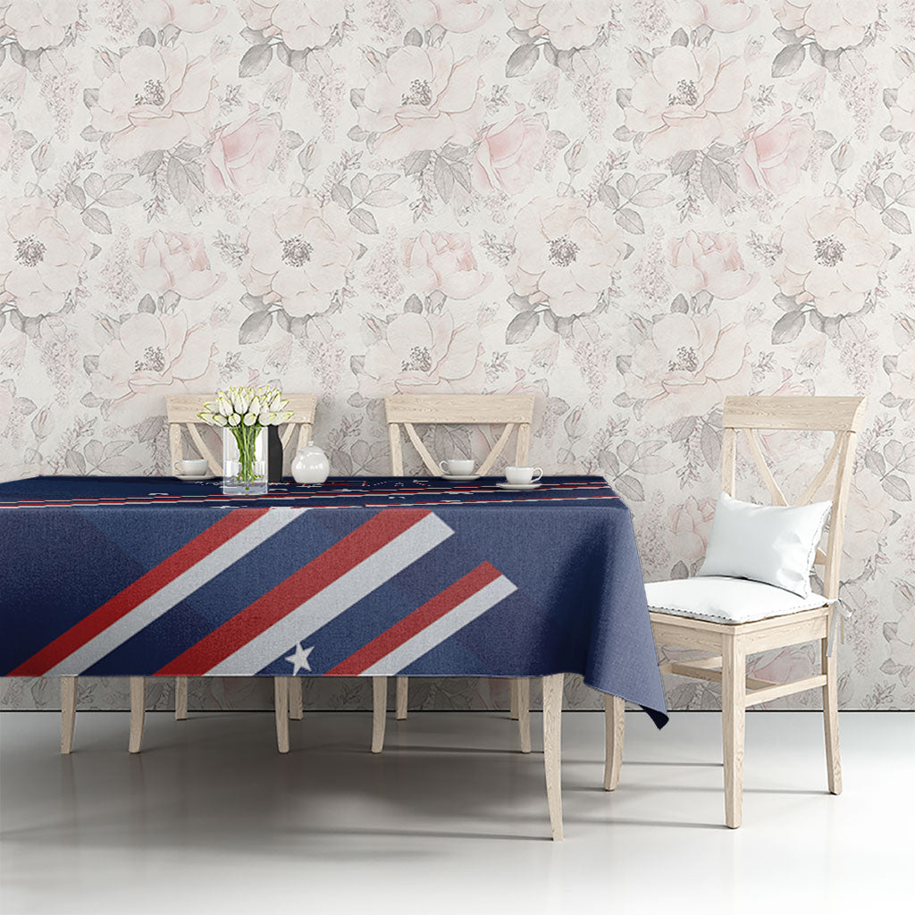 USA Rugby Stars Motif Tablecloth GO Eagles