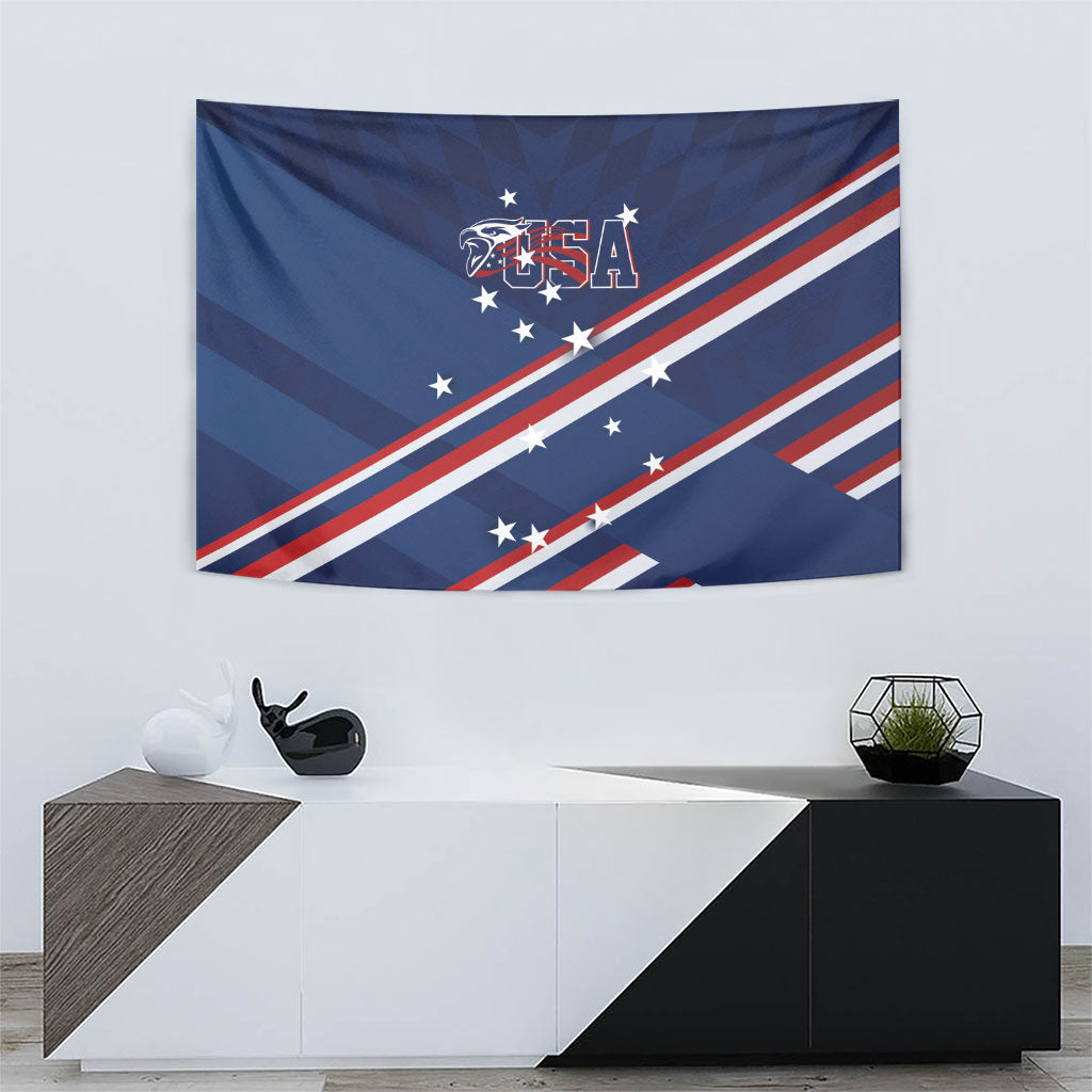 USA Rugby Stars Motif Tapestry GO Eagles