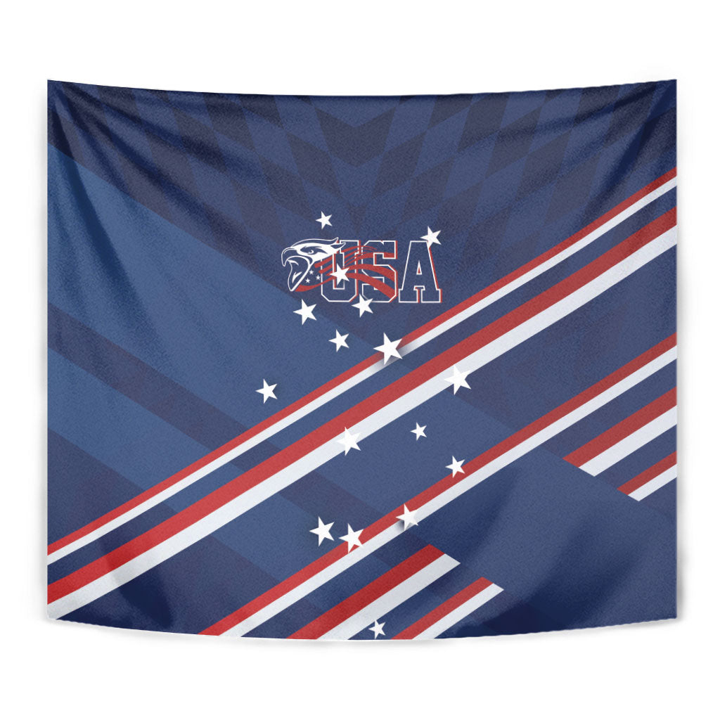 USA Rugby Stars Motif Tapestry GO Eagles