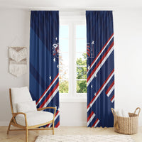 USA Rugby Stars Motif Window Curtain GO Eagles