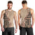 Bula Fiji Men Tank Top Tribal Masi Tapa - Beige - Wonder Print Shop