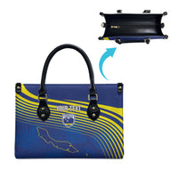 Curacao Football Custom Korsou Blue Wave Leather Bag Making History - Wonder Print Shop