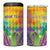 Mardi Gras 4 in 1 Can Cooler Tumbler Watercolor Mix - Carnival Bling LT7 - Wonder Print Shop