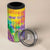 Mardi Gras 4 in 1 Can Cooler Tumbler Watercolor Mix - Carnival Bling LT7 - Wonder Print Shop