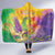 Mardi Gras Hooded Blanket Watercolor Mix - Carnival Bling