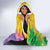 Mardi Gras Hooded Blanket Watercolor Mix - Carnival Bling