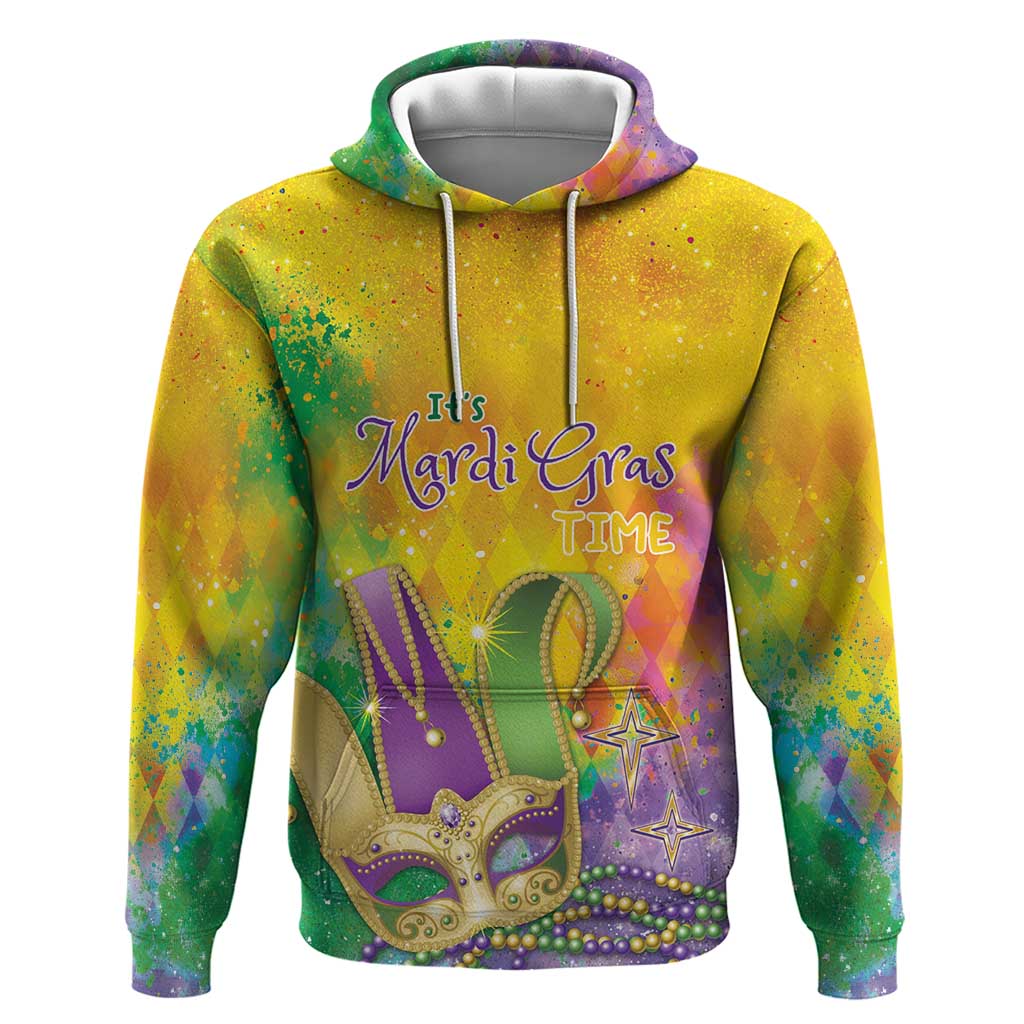 Mardi Gras Hoodie Watercolor Mix - Carnival Bling - Wonder Print Shop