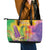 Mardi Gras Leather Tote Bag Watercolor Mix - Carnival Bling - Wonder Print Shop