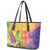 Mardi Gras Leather Tote Bag Watercolor Mix - Carnival Bling - Wonder Print Shop