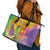 Mardi Gras Leather Tote Bag Watercolor Mix - Carnival Bling - Wonder Print Shop