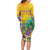 Mardi Gras Long Sleeve Bodycon Dress Watercolor Mix - Carnival Bling - Wonder Print Shop