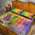 Mardi Gras Quilt Bed Set Watercolor Mix - Carnival Bling - Wonder Print Shop