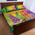 Mardi Gras Quilt Bed Set Watercolor Mix - Carnival Bling - Wonder Print Shop