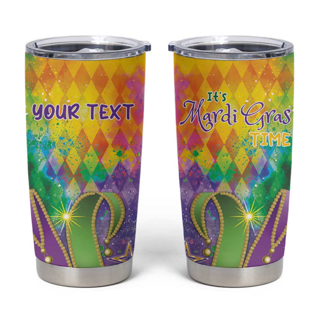 Mardi Gras Tumbler Cup Watercolor Mix - Carnival Bling - Wonder Print Shop