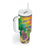 Mardi Gras Tumbler With Handle Watercolor Mix - Carnival Bling - Wonder Print Shop