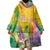 Mardi Gras Wearable Blanket Hoodie Watercolor Mix - Carnival Bling