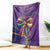 Mardi Gras Blanket Coquette Bow Glitter Motifs