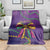 Mardi Gras Blanket Coquette Bow Glitter Motifs