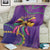 Mardi Gras Blanket Coquette Bow Glitter Motifs