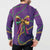 Mardi Gras Button Sweatshirt Coquette Bow Glitter Motifs LT7 - Wonder Print Shop