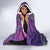 Mardi Gras Hooded Blanket Coquette Bow Glitter Motifs