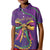 Mardi Gras Kid Polo Shirt Coquette Bow Glitter Motifs - Wonder Print Shop