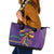 Mardi Gras Leather Tote Bag Coquette Bow Glitter Motifs - Wonder Print Shop