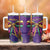 Mardi Gras Tumbler With Handle Coquette Bow Glitter Motifs - Wonder Print Shop