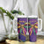 Mardi Gras Tumbler With Handle Coquette Bow Glitter Motifs - Wonder Print Shop