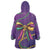 Mardi Gras Wearable Blanket Hoodie Coquette Bow Glitter Motifs