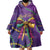 Mardi Gras Wearable Blanket Hoodie Coquette Bow Glitter Motifs