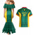 Custom Cameroon Football Couples Matching Mermaid Dress and Hawaiian Shirt Nations Cup 2024 Les Lions Indomptables LT7 - Wonder Print Shop