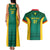 Custom Cameroon Football Couples Matching Tank Maxi Dress and Hawaiian Shirt Nations Cup 2024 Les Lions Indomptables LT7 - Wonder Print Shop