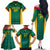 Custom Cameroon Football Family Matching Off Shoulder Long Sleeve Dress and Hawaiian Shirt Nations Cup 2024 Les Lions Indomptables - Wonder Print Shop