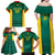 Custom Cameroon Football Family Matching Off Shoulder Maxi Dress and Hawaiian Shirt Nations Cup 2024 Les Lions Indomptables LT7 - Wonder Print Shop