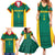 Custom Cameroon Football Family Matching Summer Maxi Dress and Hawaiian Shirt Nations Cup 2024 Les Lions Indomptables - Wonder Print Shop