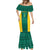 Custom Cameroon Football Mermaid Dress Nations Cup 2024 Les Lions Indomptables - Wonder Print Shop