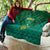 Custom Cameroon Football Quilt Nations Cup 2024 Les Lions Indomptables