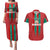 Custom Morocco Football Couples Matching Puletasi and Hawaiian Shirt Nations Cup 2024 Atlas Lions