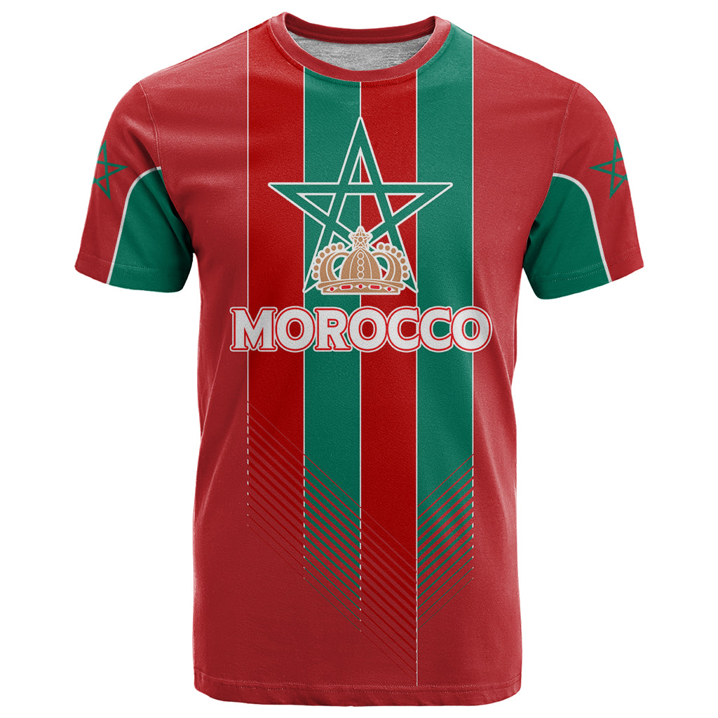 Custom Morocco Football T Shirt Nations Cup 2024 Atlas Lions