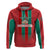 Custom Morocco Football Zip Hoodie Nations Cup 2024 Atlas Lions