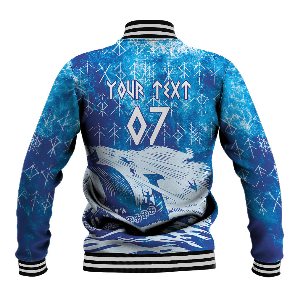 Norges Football WC2026 Custom Viking Rowing Baseball Jacket Raging Waves