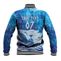 Norges Football WC2026 Custom Viking Rowing Baseball Jacket Raging Waves