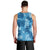 Hawaii Tapa Men Tank Top Hibiscus Mix Hawaiian Quilt Patches - Blue - Wonder Print Shop