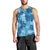 Hawaii Tapa Men Tank Top Hibiscus Mix Hawaiian Quilt Patches - Blue - Wonder Print Shop