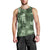 Hawaii Tapa Men Tank Top Hibiscus Mix Hawaiian Quilt Patches - Sage Green - Wonder Print Shop