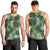 Hawaii Tapa Men Tank Top Hibiscus Mix Hawaiian Quilt Patches - Sage Green - Wonder Print Shop