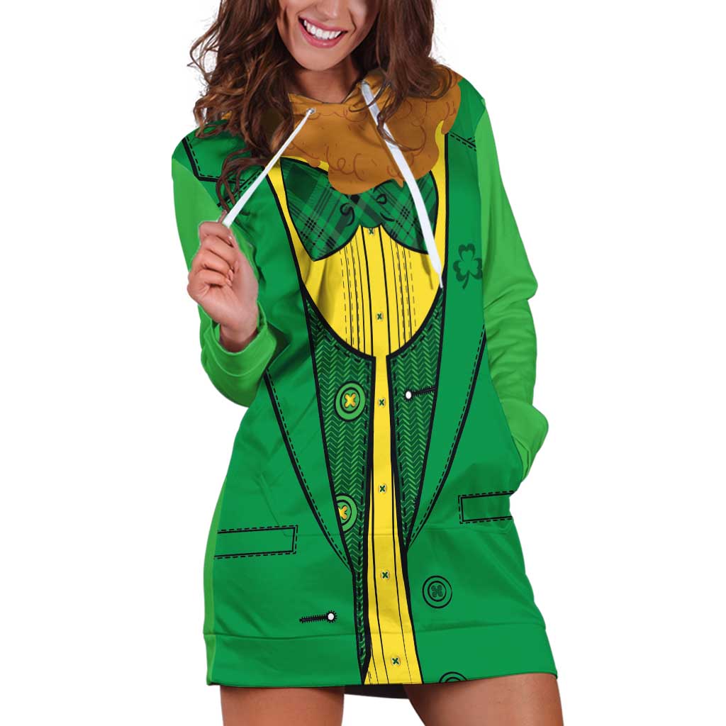 St.Patrick Leprechaun Inspired Funny Hoodie Dress - Wonder Print Shop