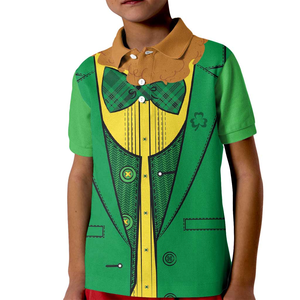 St.Patrick Leprechaun Inspired Funny Kid Polo Shirt - Wonder Print Shop