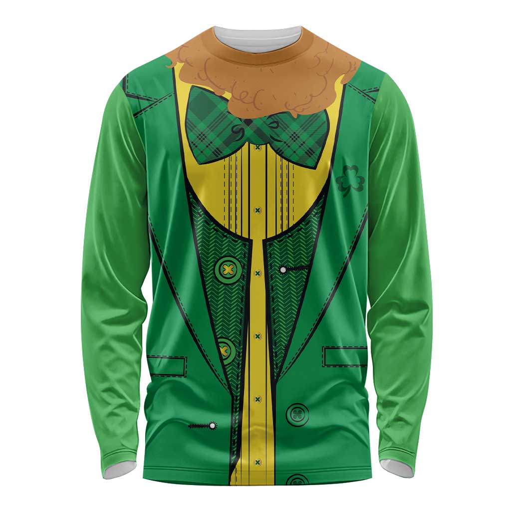 St.Patrick Leprechaun Inspired Funny Long Sleeve Shirt - Wonder Print Shop